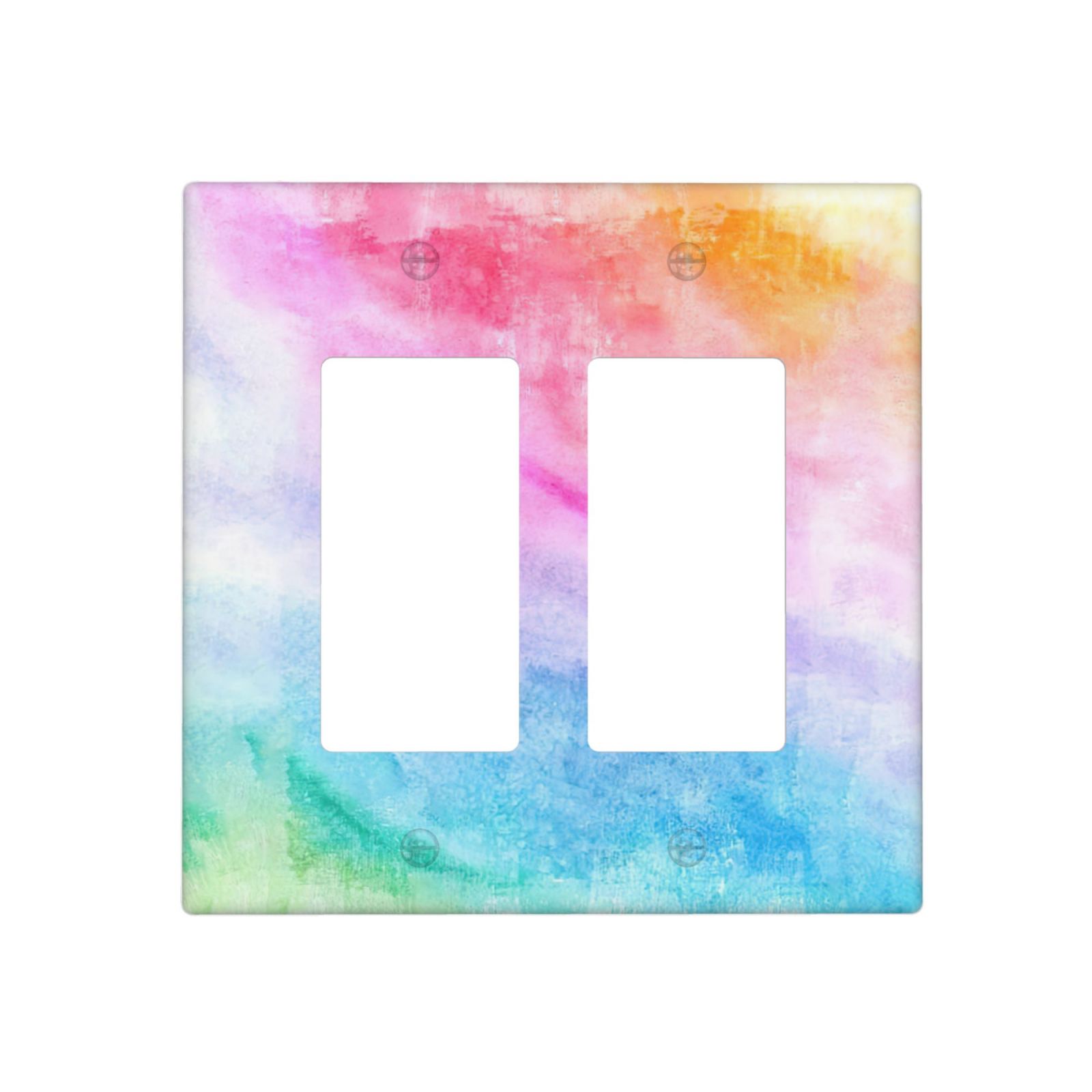 1Pcs Abstract Watercolor Art Switch Plates And Outlet Covers Wall Plate Cover Light Switch Plate Unbreakable Polycarbonate Thermoplastic Decorative switch and socket covers for home kitchen decoration