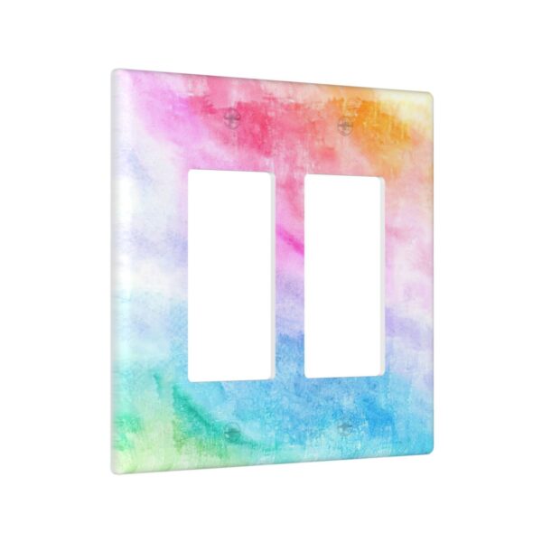 1Pcs Abstract Watercolor Art Switch Plates And Outlet Covers  Wall Plate Cover  Light Switch Plate  Unbreakable Polycarbonate Thermoplastic  Decorative switch and socket covers for home kitchen decoration - Image 2