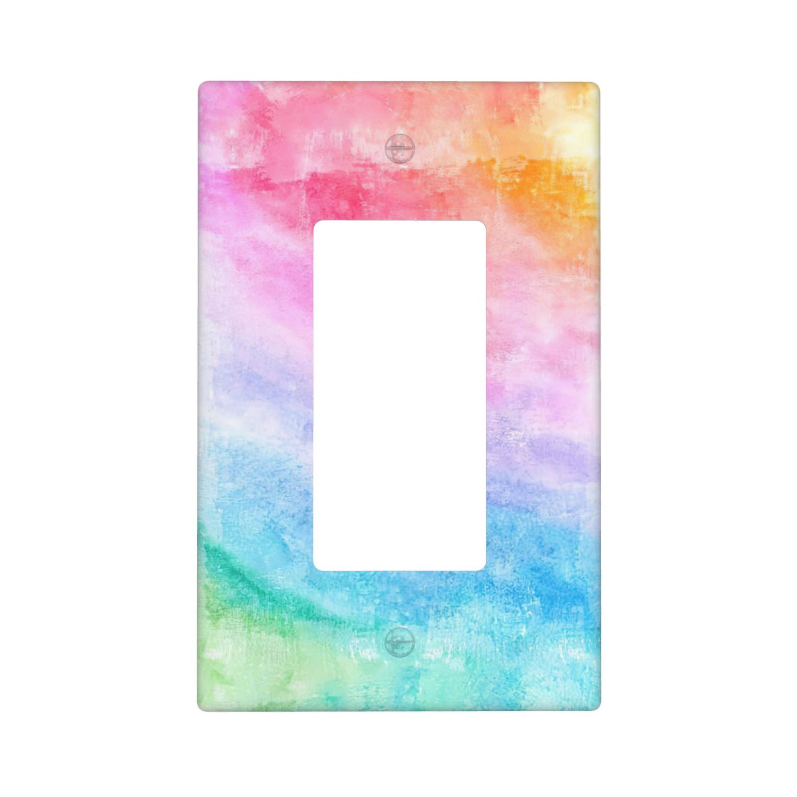 1Pcs Abstract Watercolor Art Switch Plates And Outlet Covers Wall Plate Cover Light Switch Plate Unbreakable Polycarbonate Thermoplastic Decorative switch and socket covers for home kitchen decoration