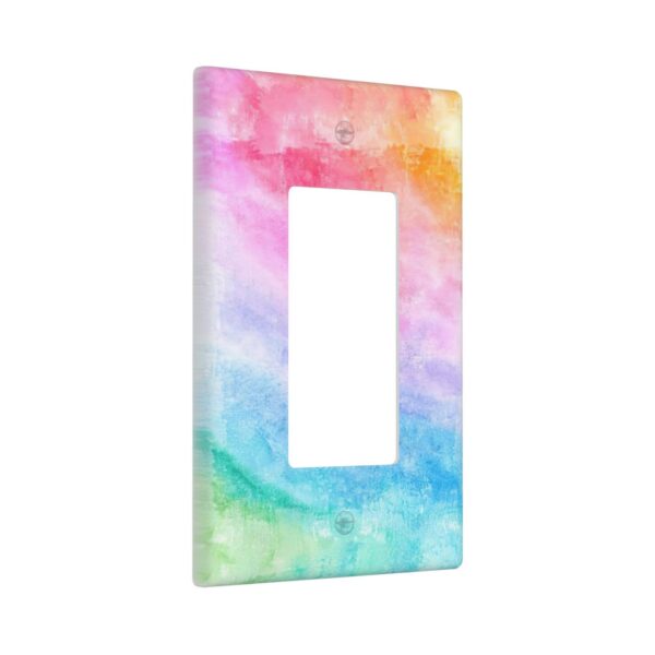 1Pcs Abstract Watercolor Art Switch Plates And Outlet Covers  Wall Plate Cover  Light Switch Plate  Unbreakable Polycarbonate Thermoplastic  Decorative switch and socket covers for home kitchen decoration - Image 2