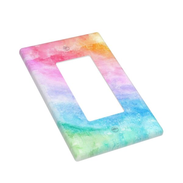 1Pcs Abstract Watercolor Art Switch Plates And Outlet Covers  Wall Plate Cover  Light Switch Plate  Unbreakable Polycarbonate Thermoplastic  Decorative switch and socket covers for home kitchen decoration - Image 3