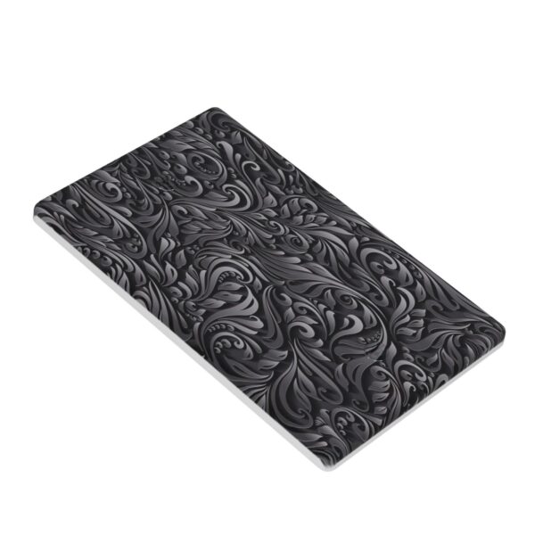 1Pcs Black floral printSwitch Plates And Outlet Covers  Wall Plate Cover  Light Switch Plate  Unbreakable Polycarbonate Thermo plastic  Decorative switch and socket covers for home kitchen decoration - Image 3