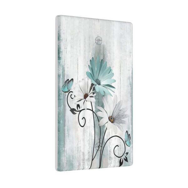 1Pcs Blue daisy flowers Switch Plates And Outlet Covers  Wall Plate Cover  Light Switch Plate  Unbreakable Polycarbonate Thermoplastic  Decorative switch and socket covers for home kitchen decoration - Image 3