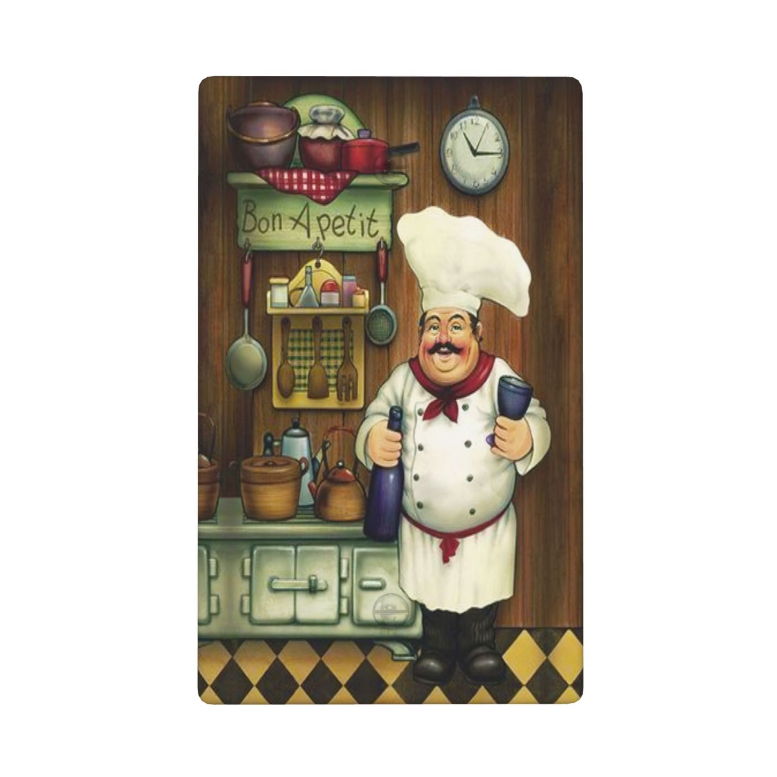 1Pcs Bon Appetit Chef in the Kitchen Switch Plates And Outlet Covers  Wall Plate Cover  Light Switch Plate  Unbreakable Polycarbonate Thermoplastic  Decorative switch and socket covers for home kitchen decoration