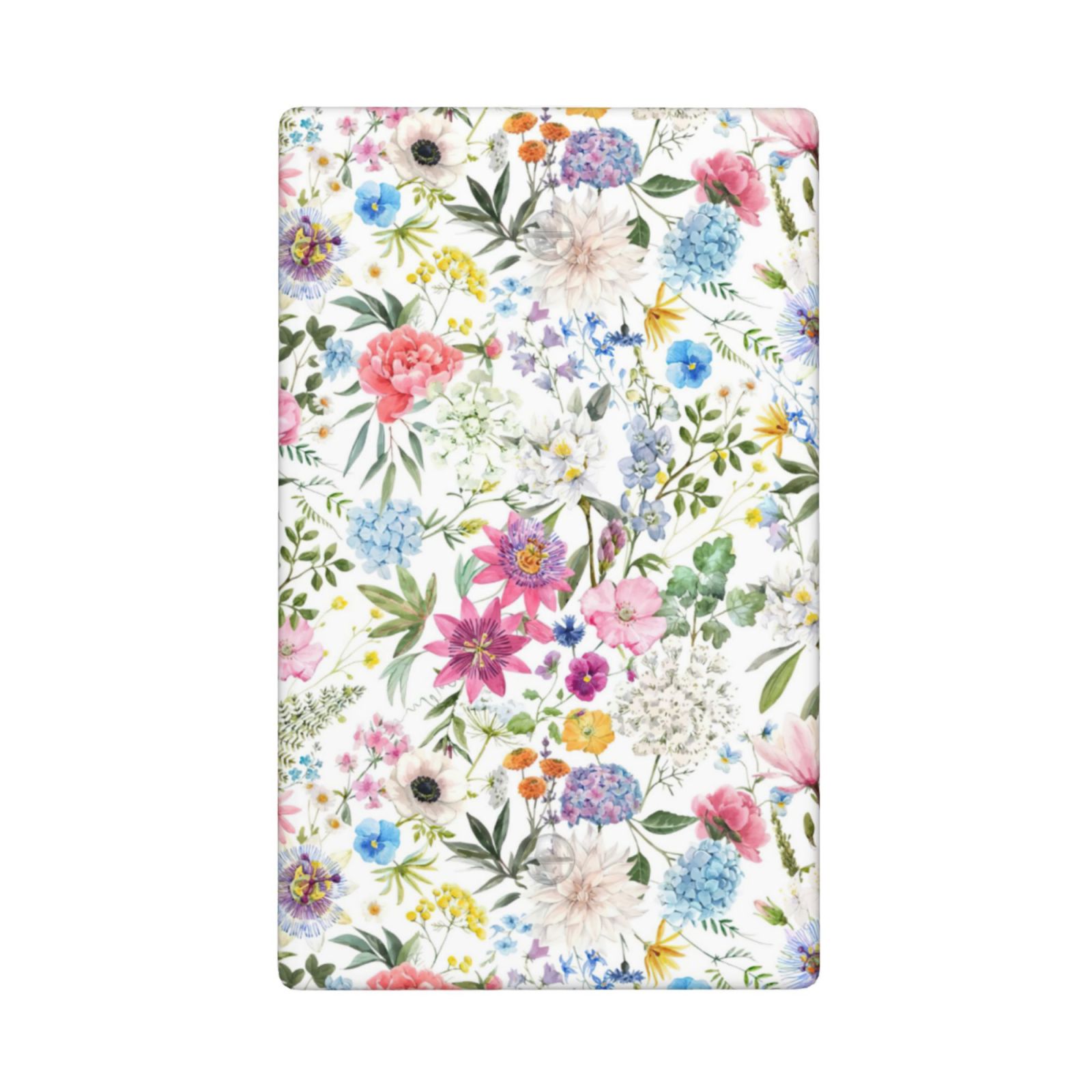 1Pcs Colorful flower style pattern Switch Plates And Outlet Covers Wall Plate Cover Light Switch Plate Unbreakable Polycarbonate Thermoplastic Decorative switch and socket covers for home kitchen decoration