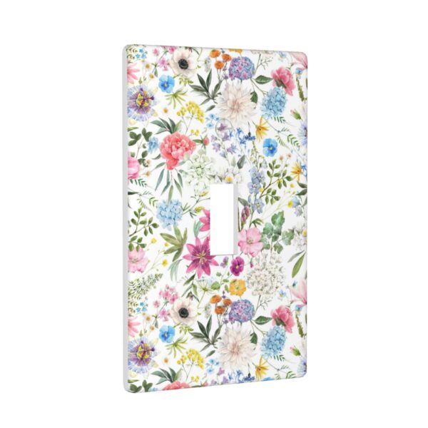 1Pcs Colorful flower style pattern Switch Plates And Outlet Covers  Wall Plate Cover  Light Switch Plate  Unbreakable Polycarbonate Thermoplastic  Decorative switch and socket covers for home kitchen decoration - Image 2