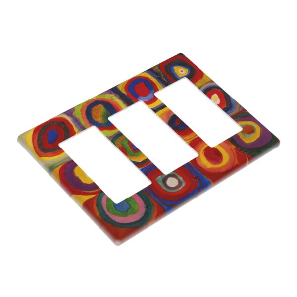 1Pcs Farbstudie Quadrate Switch Plates And Outlet Covers  Wall Plate Cover  Light Switch Plate  Unbreakable Polycarbonate Thermoplastic  Decorative switch and socket covers for home kitchen decoration - Image 2