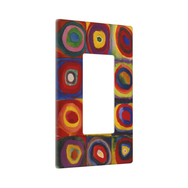 1Pcs Farbstudie Quadrate Switch Plates And Outlet Covers  Wall Plate Cover  Light Switch Plate  Unbreakable Polycarbonate Thermoplastic  Decorative switch and socket covers for home kitchen decoration - Image 2