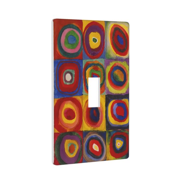 1Pcs Farbstudie Quadrate Switch Plates And Outlet Covers  Wall Plate Cover  Light Switch Plate  Unbreakable Polycarbonate Thermoplastic  Decorative switch and socket covers for home kitchen decoration - Image 3