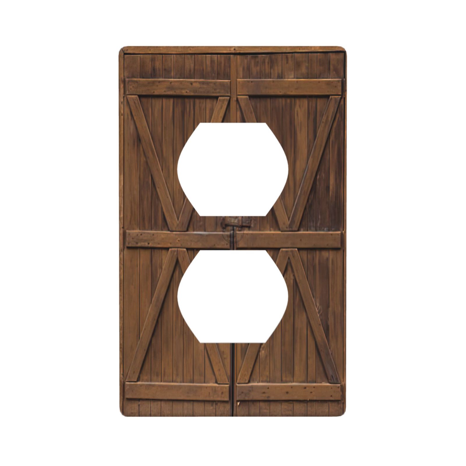 1Pcs Farmhouse Rustic Wooden Switch Plates And Outlet Covers Wall Plate Cover Light Switch Plate Unbreakable Polycarbonate Thermoplastic Decorative switch and socket covers for home kitchen decoration