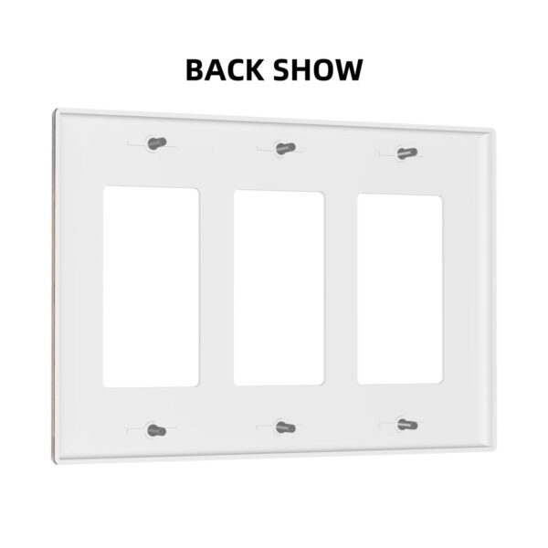 1Pcs Farmhouse Rustic Wooden Switch Plates And Outlet Covers  Wall Plate Cover  Light Switch Plate  Unbreakable Polycarbonate Thermoplastic  Decorative switch and socket covers for home kitchen decoration - Image 2