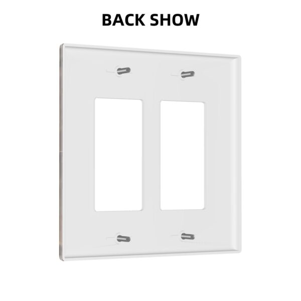 1Pcs Farmhouse Rustic Wooden Switch Plates And Outlet Covers  Wall Plate Cover  Light Switch Plate  Unbreakable Polycarbonate Thermoplastic  Decorative switch and socket covers for home kitchen decoration - Image 5