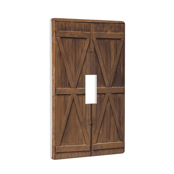 1Pcs Farmhouse Rustic Wooden Switch Plates And Outlet Covers  Wall Plate Cover  Light Switch Plate  Unbreakable Polycarbonate Thermoplastic  Decorative switch and socket covers for home kitchen decoration - Image 2