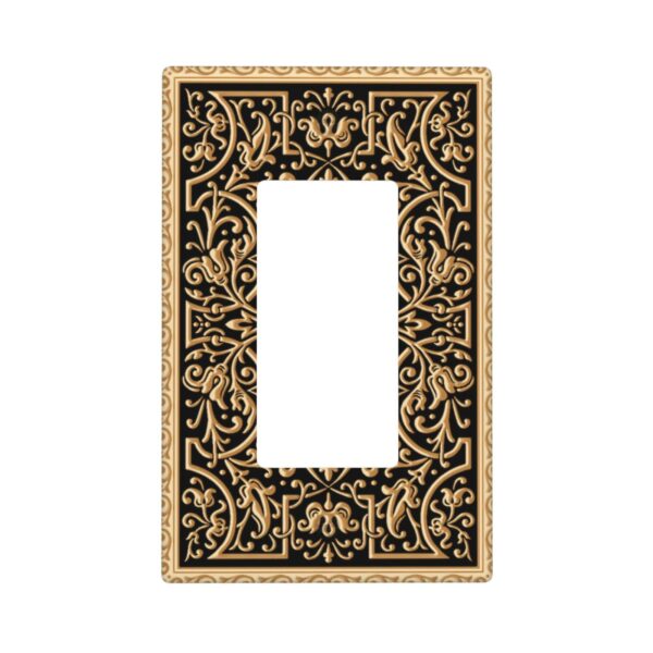 1Pcs French pattern Switch Plates And Outlet Covers  Wall Plate Cover  Light Switch Plate  Unbreakable Polycarbonate Thermoplastic  Decorative switch and socket covers for home kitchen decoration
