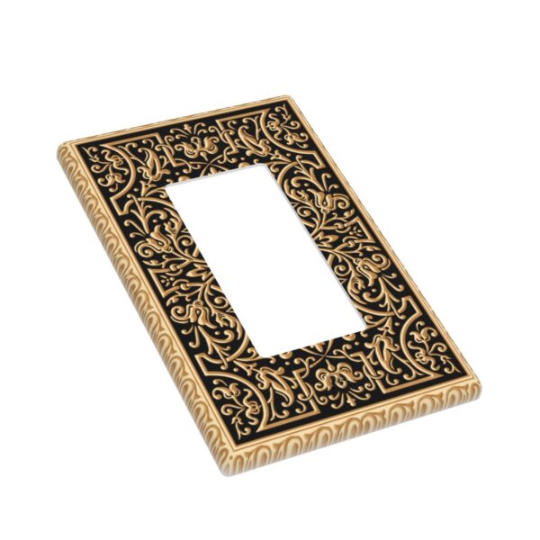 1Pcs French pattern Switch Plates And Outlet Covers  Wall Plate Cover  Light Switch Plate  Unbreakable Polycarbonate Thermoplastic  Decorative switch and socket covers for home kitchen decoration - Image 2