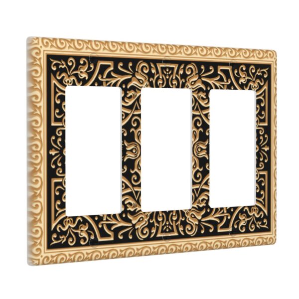 1Pcs French pattern Switch Plates And Outlet Covers  Wall Plate Cover  Light Switch Plate  Unbreakable Polycarbonate Thermoplastic  Decorative switch and socket covers for home kitchen decoration - Image 4