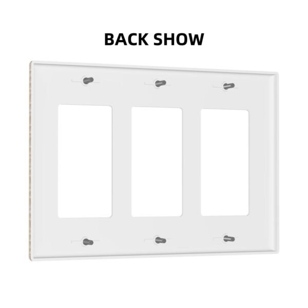 1Pcs French pattern Switch Plates And Outlet Covers  Wall Plate Cover  Light Switch Plate  Unbreakable Polycarbonate Thermoplastic  Decorative switch and socket covers for home kitchen decoration - Image 2