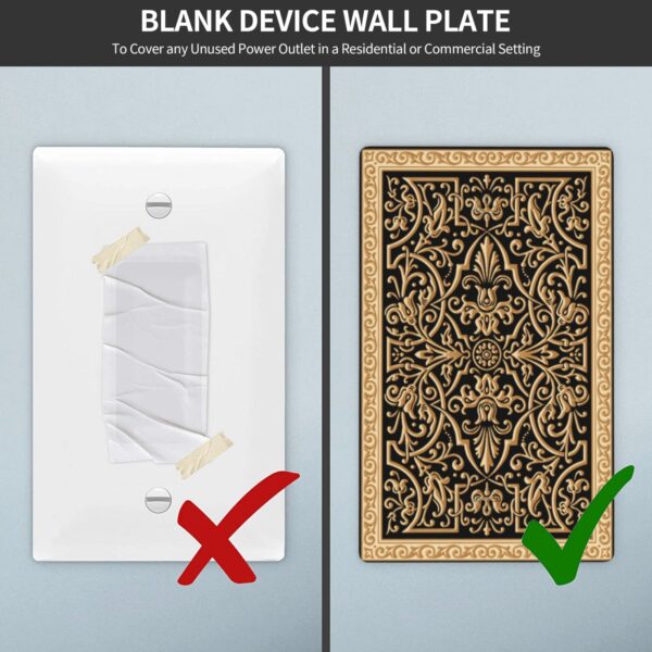 1Pcs French pattern Switch Plates And Outlet Covers  Wall Plate Cover  Light Switch Plate  Unbreakable Polycarbonate Thermoplastic  Decorative switch and socket covers for home kitchen decoration - Image 4