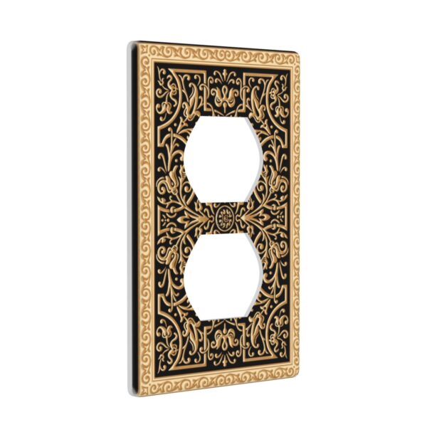1Pcs French pattern-1 Switch Plates And Outlet Covers  Wall Plate Cover  Light Switch Plate  Unbreakable Polycarbonate Thermoplastic  Decorative switch and socket covers for home kitchen decoration - Image 2