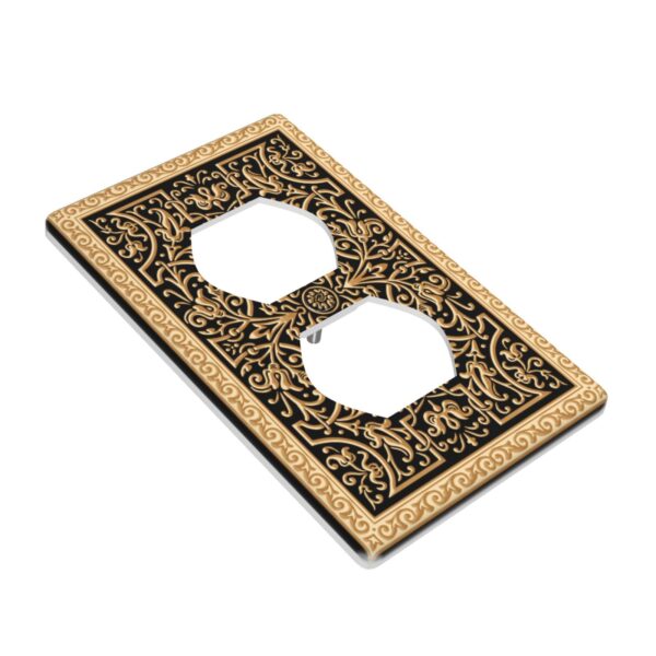 1Pcs French pattern-1 Switch Plates And Outlet Covers  Wall Plate Cover  Light Switch Plate  Unbreakable Polycarbonate Thermoplastic  Decorative switch and socket covers for home kitchen decoration - Image 3