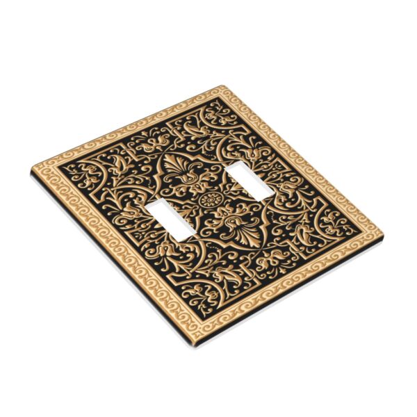 1Pcs French pattern Switch Plates And Outlet Covers  Wall Plate Cover  Light Switch Plate  Unbreakable Polycarbonate Thermoplastic  Decorative switch and socket covers for home kitchen decoration - Image 2