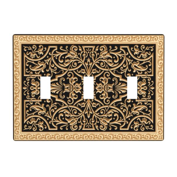 1Pcs French pattern Switch Plates And Outlet Covers  Wall Plate Cover  Light Switch Plate  Unbreakable Polycarbonate Thermoplastic  Decorative switch and socket covers for home kitchen decoration