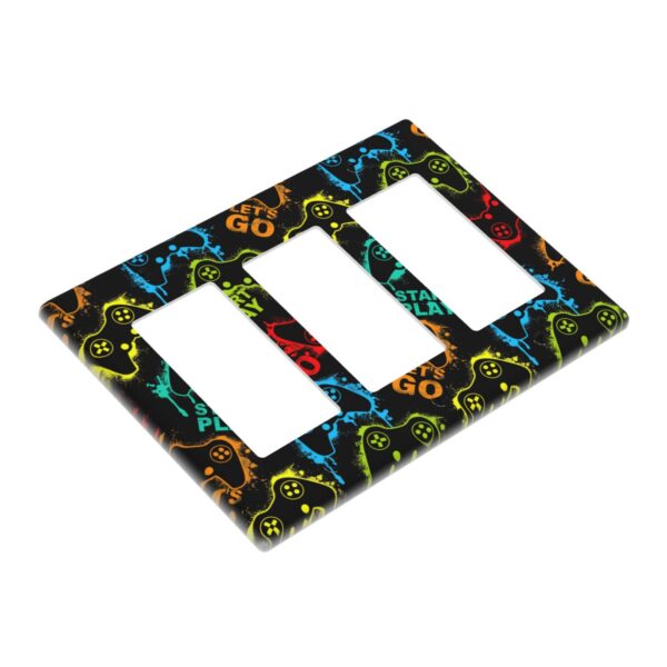 1Pcs Gamepad Switch Plates And Outlet Covers  Wall Plate Cover  Light Switch Plate  Unbreakable Polycarbonate Thermoplastic  Decorative switch and socket covers for home kitchen decoration - Image 3
