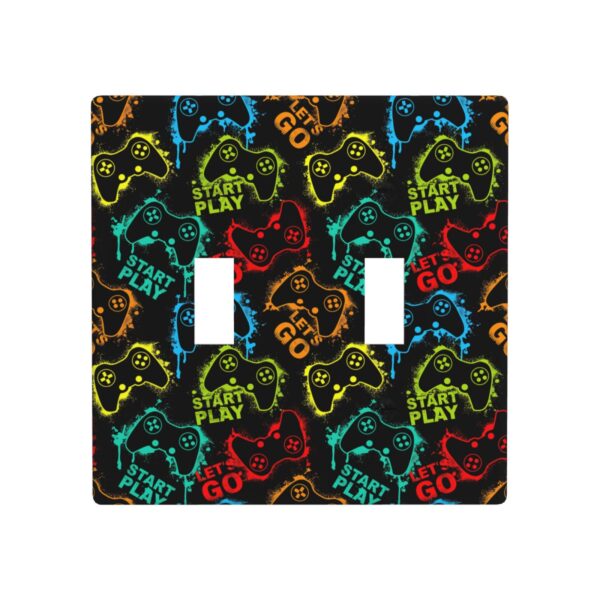 1Pcs Gamepad Switch Plates And Outlet Covers  Wall Plate Cover  Light Switch Plate  Unbreakable Polycarbonate Thermoplastic  Decorative switch and socket covers for home kitchen decoration