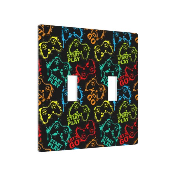 1Pcs Gamepad Switch Plates And Outlet Covers  Wall Plate Cover  Light Switch Plate  Unbreakable Polycarbonate Thermoplastic  Decorative switch and socket covers for home kitchen decoration - Image 3