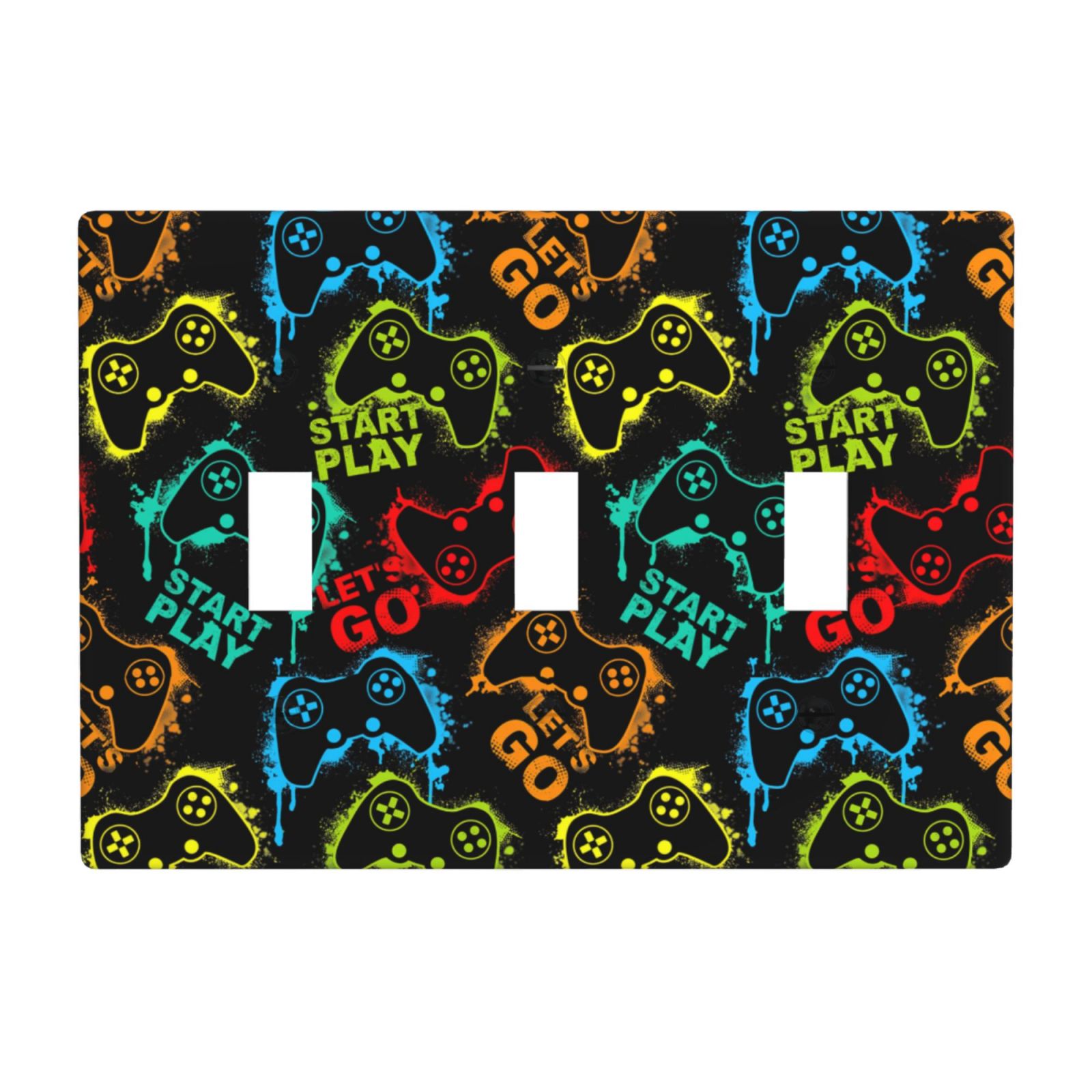 1Pcs Gamepad Switch Plates And Outlet Covers  Wall Plate Cover  Light Switch Plate  Unbreakable Polycarbonate Thermoplastic  Decorative switch and socket covers for home kitchen decoration