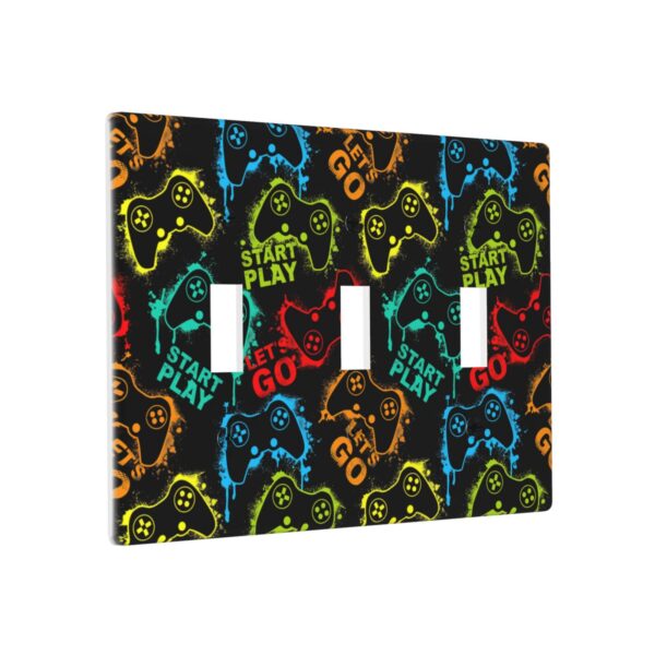 1Pcs Gamepad Switch Plates And Outlet Covers  Wall Plate Cover  Light Switch Plate  Unbreakable Polycarbonate Thermoplastic  Decorative switch and socket covers for home kitchen decoration - Image 2
