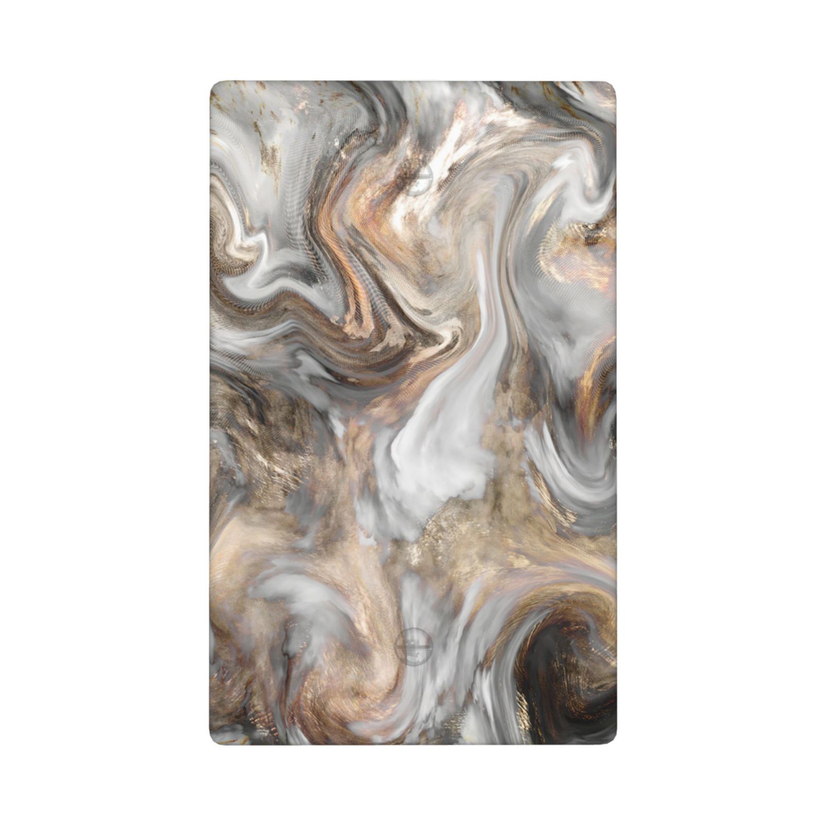 1Pcs Grey and Brown Swirl Marble – Granite Print Switch Plates And Outlet Covers  Wall Plate Cover  Light Switch Plate  Unbreakable Polycarbonate Thermoplastic  Decorative switch and socket covers for home kitchen decoration