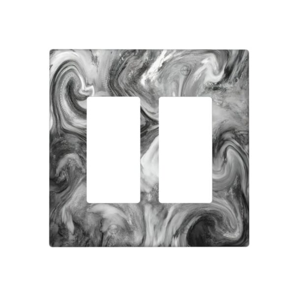 1Pcs Grey Swirl Marble - Granite Print Wall Switch Cover Plate  Wall Plate Cover  Outlet Covers Wall Plate  For bedroom room decoration
