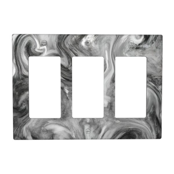 1Pcs Grey Swirl Marble - Granite Print Wall Switch Cover Plate  Wall Plate Cover  Outlet Covers Wall Plate  For bedroom room decoration