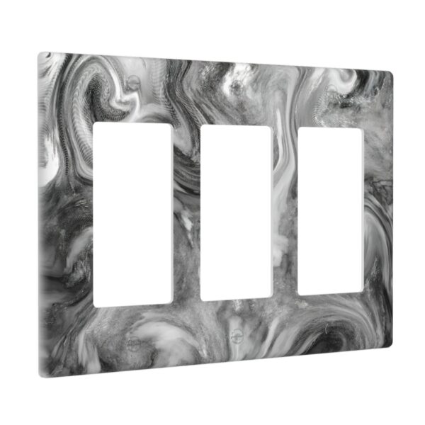 1Pcs Grey Swirl Marble - Granite Print Wall Switch Cover Plate  Wall Plate Cover  Outlet Covers Wall Plate  For bedroom room decoration - Image 3
