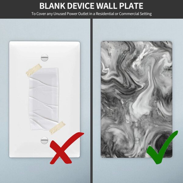 1Pcs Grey Swirl Marble - Granite Print Wall Switch Cover Plate  Wall Plate Cover  Outlet Covers Wall Plate  For bedroom room decoration - Image 5