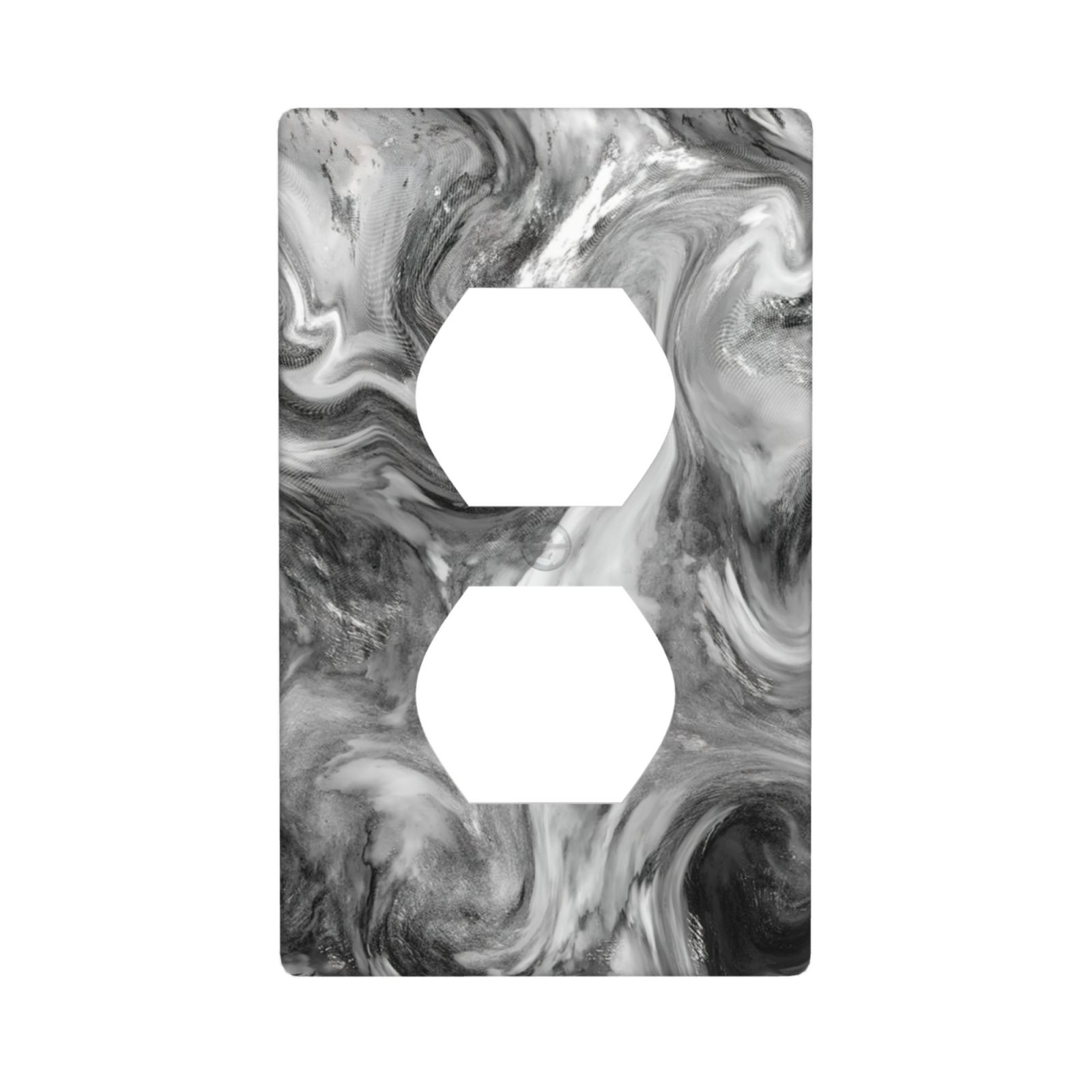 1Pcs Grey Swirl Marble – Granite Print Wall Switch Cover Plate  Wall Plate Cover  Outlet Covers Wall Plate  For bedroom room decoration