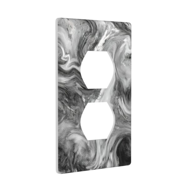 1Pcs Grey Swirl Marble - Granite Print Wall Switch Cover Plate  Wall Plate Cover  Outlet Covers Wall Plate  For bedroom room decoration - Image 3