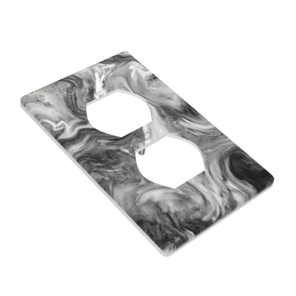 1Pcs Grey Swirl Marble - Granite Print Wall Switch Cover Plate  Wall Plate Cover  Outlet Covers Wall Plate  For bedroom room decoration - Image 2