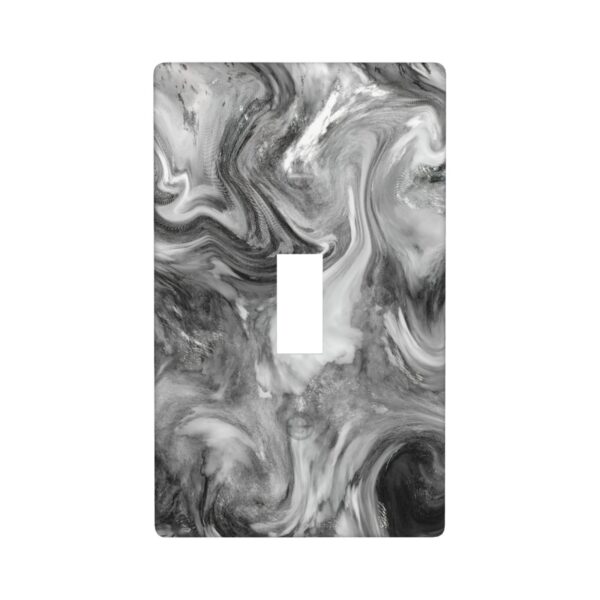 1Pcs Grey Swirl Marble - Granite Print Wall Switch Cover Plate  Wall Plate Cover  Outlet Covers Wall Plate  For bedroom room decoration