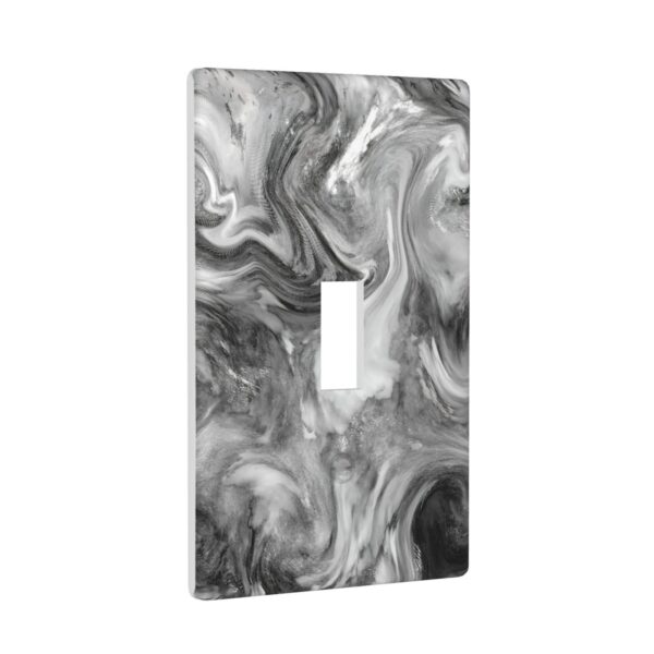 1Pcs Grey Swirl Marble - Granite Print Wall Switch Cover Plate  Wall Plate Cover  Outlet Covers Wall Plate  For bedroom room decoration - Image 2