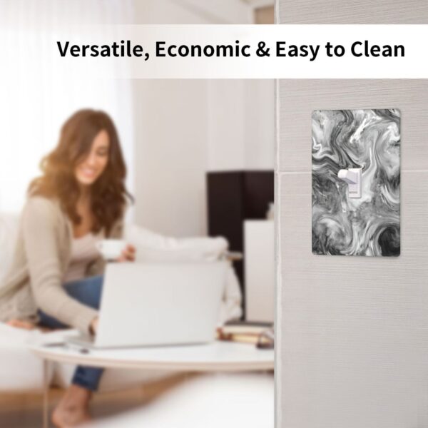 1Pcs Grey Swirl Marble - Granite Print Wall Switch Cover Plate  Wall Plate Cover  Outlet Covers Wall Plate  For bedroom room decoration - Image 4