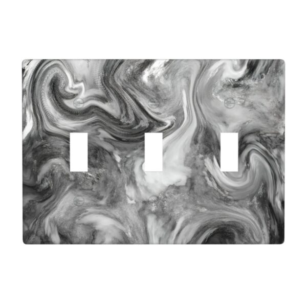 1Pcs Grey Swirl Marble - Granite Print Wall Switch Cover Plate  Wall Plate Cover  Outlet Covers Wall Plate  For bedroom room decoration