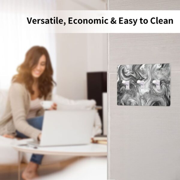 1Pcs Grey Swirl Marble - Granite Print Wall Switch Cover Plate  Wall Plate Cover  Outlet Covers Wall Plate  For bedroom room decoration - Image 4