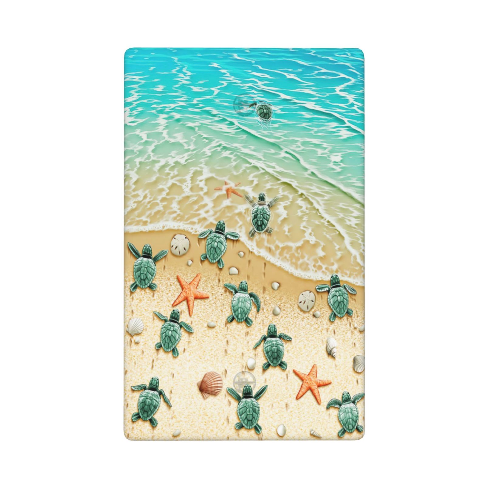 1Pcs Turtles on the Beach Wall Switch Cover Plate  Wall Plate Cover  Outlet Covers Wall Plate  For bedroom room decoration