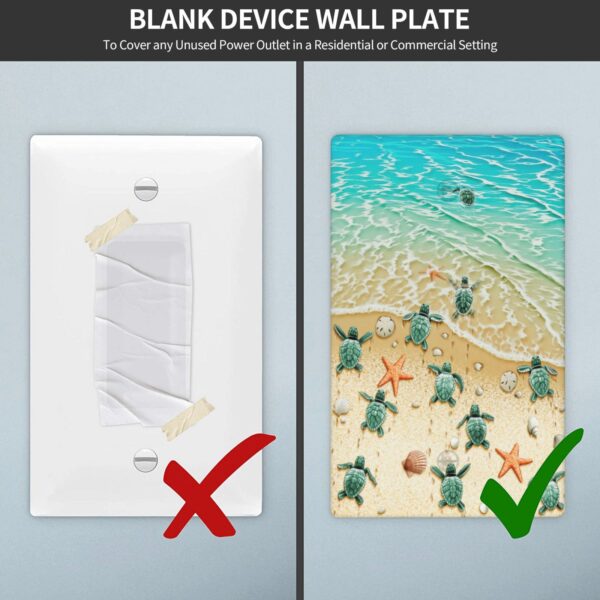 1Pcs Turtles on the Beach Wall Switch Cover Plate  Wall Plate Cover  Outlet Covers Wall Plate  For bedroom room decoration - Image 5