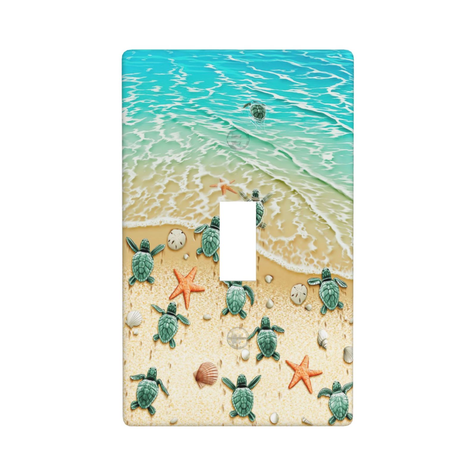 1Pcs Turtles on the Beach Wall Switch Cover Plate Wall Plate Cover Outlet Covers Wall Plate For bedroom room decoration