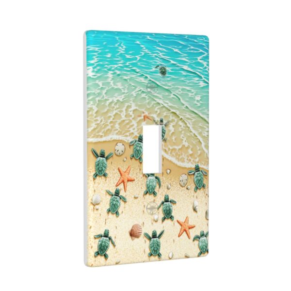 1Pcs Turtles on the Beach Wall Switch Cover Plate  Wall Plate Cover  Outlet Covers Wall Plate  For bedroom room decoration - Image 3