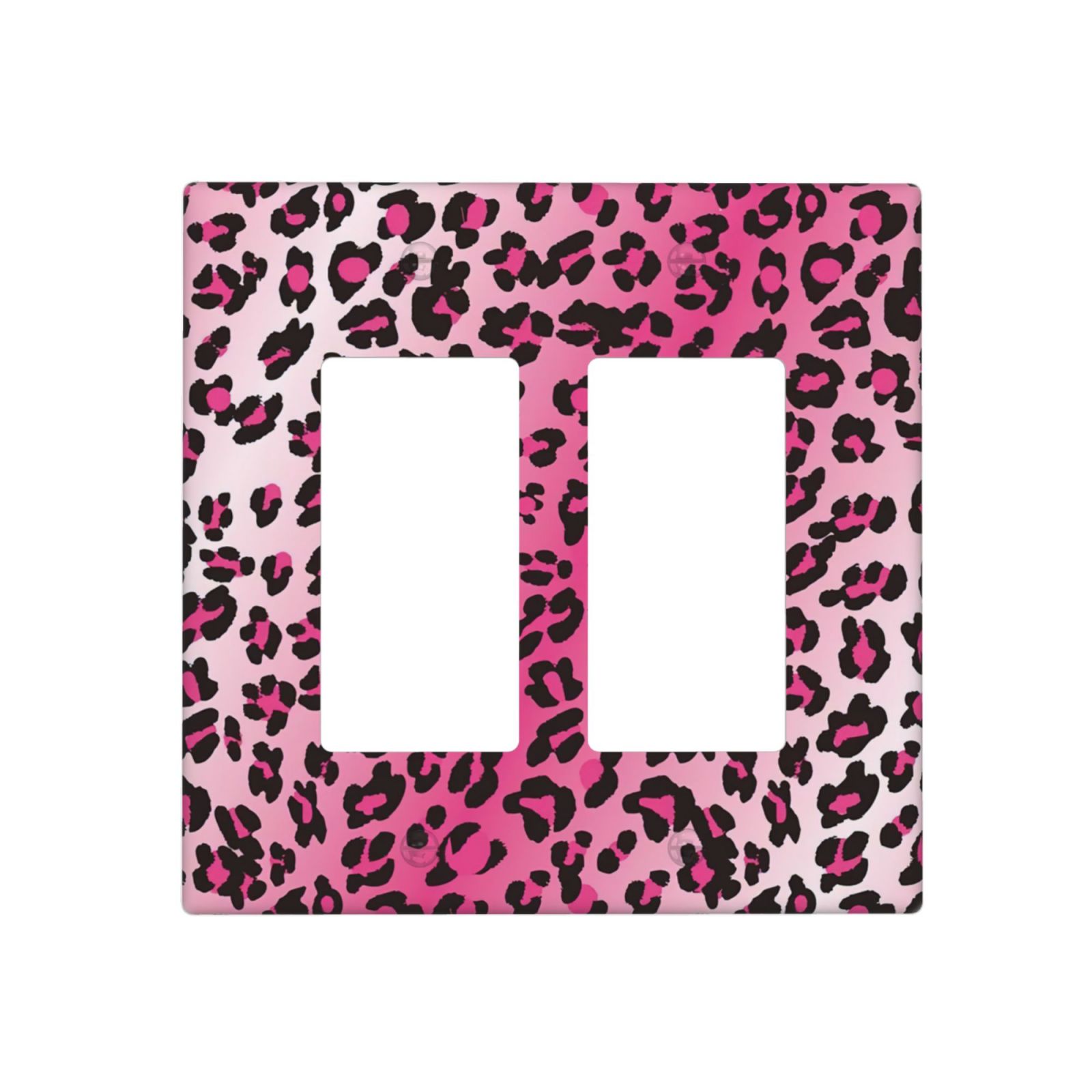 1Pcs Pink Leopard Wall Switch Cover Plate  Wall Plate Cover  Outlet Covers Wall Plate  For bedroom room decoration