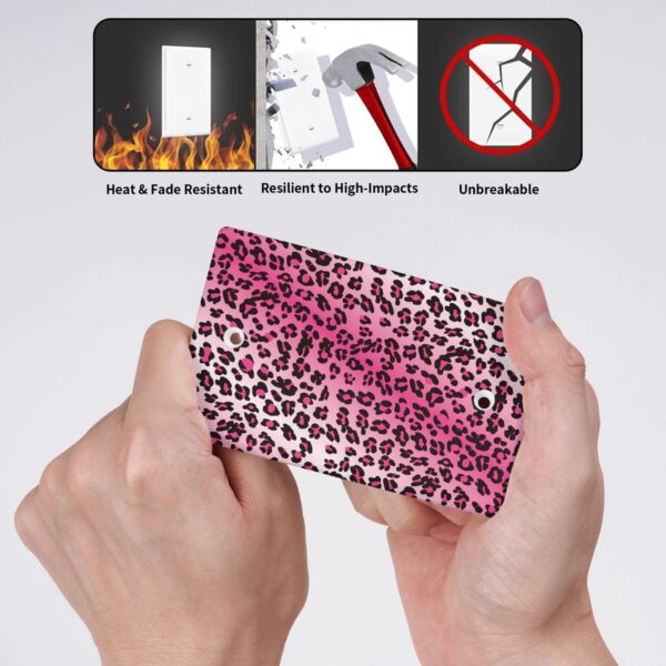 1Pcs Pink Leopard Wall Switch Cover Plate  Wall Plate Cover  Outlet Covers Wall Plate  For bedroom room decoration - Image 4